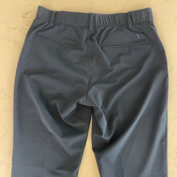 Under Armour Sporty Style # 1357810 Poly Blend Athletic Pants Blue Sz 8 NWOT - Picture 8 of 13